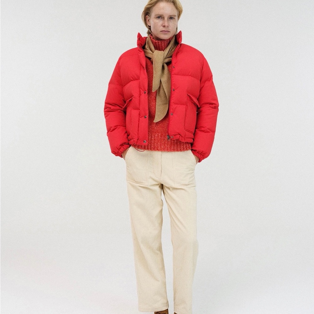 Women's Red Puffer Jacket